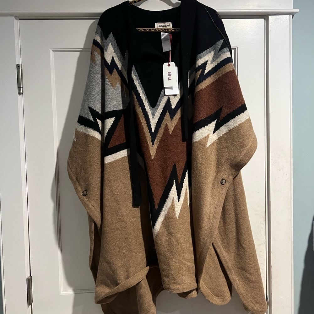 Zadig & Voltaire Clyde Poncho Coat - OS - NWT - Picture 6 of 11